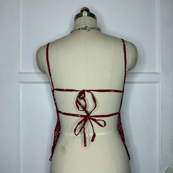 Wet Seal red open back top - Picture 4 of 5